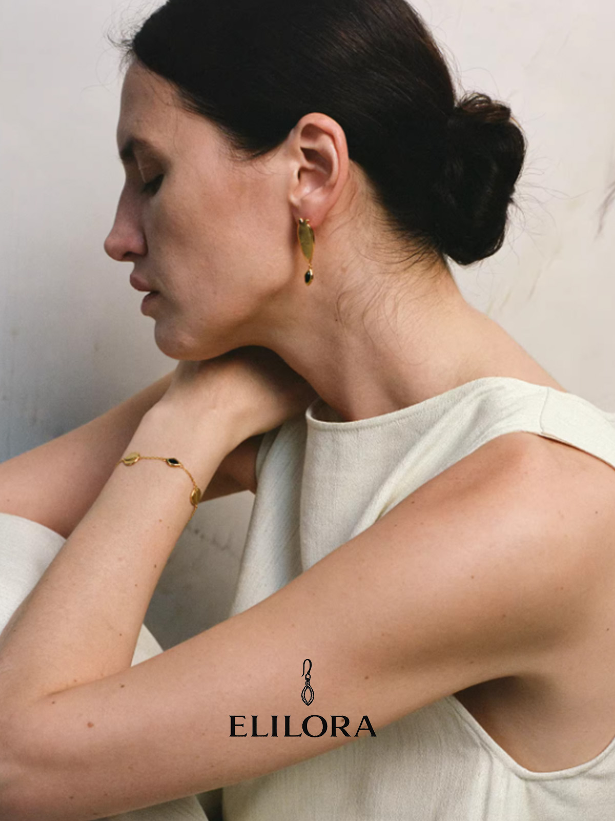 Textured Silver Waterdrop Earrings